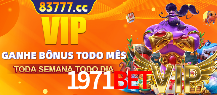 Banner promocional do 1971bet oferecendo 100% de recompensas adicionais contínuas para quem fizer o login diário (Daily sign-in), com um mascote de coelho.