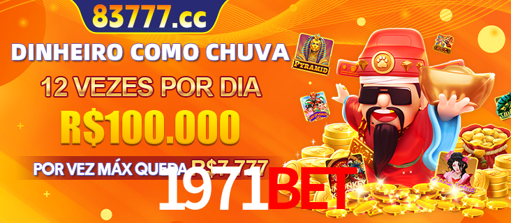 Banner do programa de recompensas Recomende para amigos do 1971bet, detalhando os bônus por convidar amigos, com prêmios que chegam a R$288.888.
