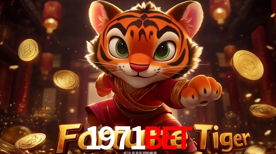 O carismático mascote do jogo de slot Fortune Tiger, um tigre fofo em pose de artes marciais, pronto para trazer sorte e multiplicadores de ganhos no cassino online 1971bet.